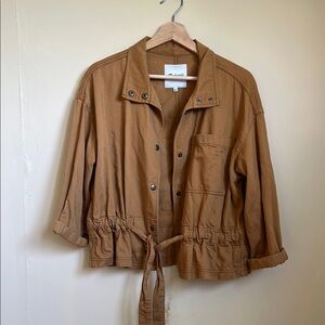 Madewell Olive Utility Jacket with Durable Fabric and Versatile Design